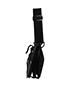 Half Moon Shoulder Bag Leather Black 14-MA-1022, bottom view